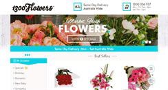 Desktop Screenshot of 1300flowers.com.au